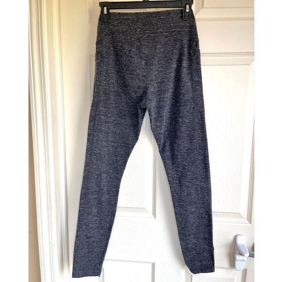 Athletic Works Stretch Cotton Side Pocket Ankle Leggings (Heather Grey) - Small - Picture 3 of 9